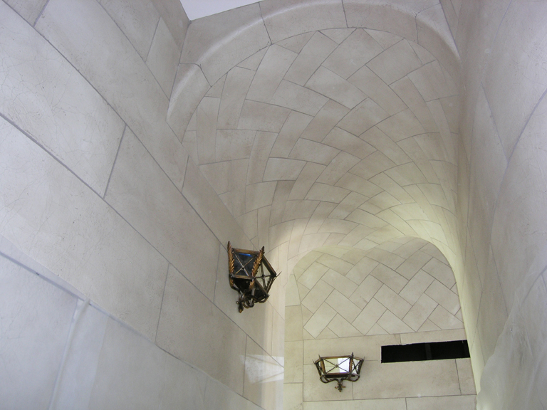 Stone Herringbone Ceiling and walls_1