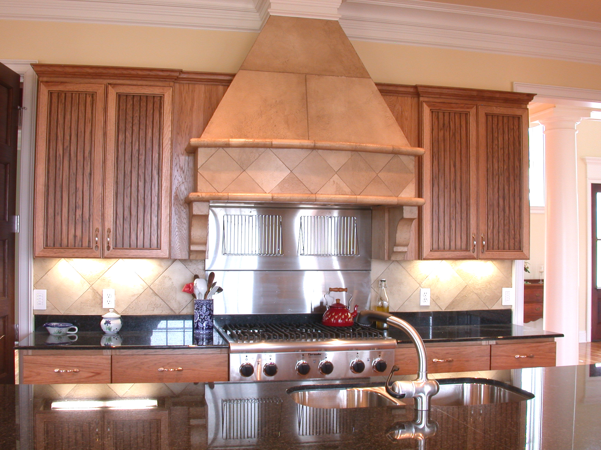 Stone Stove Vent Hood Remodel